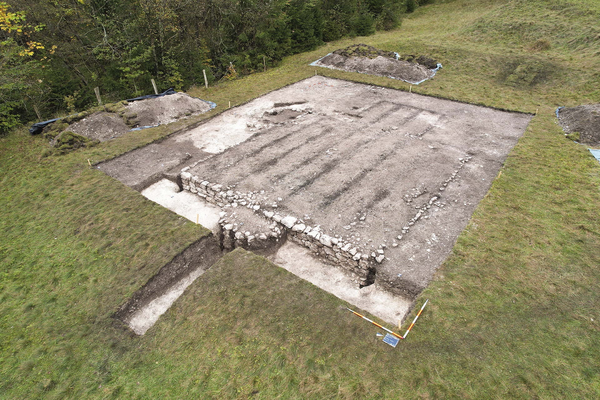 Floor plan of the mosque after the end of excavations, 16 October 2024, photo by Marko Pečovnik – Avgusta, d. o. o.