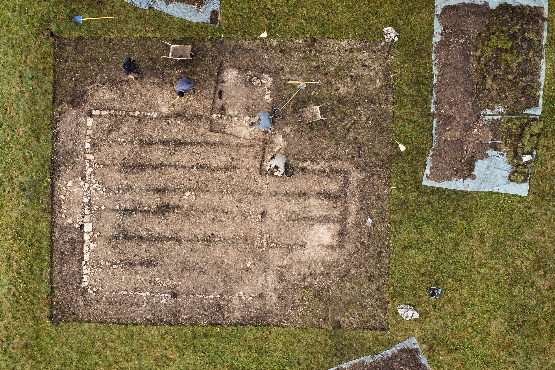 Excavation of the mosque area, 1 October 2024, photo by Uroš Košir – Avgusta, d. o. o.